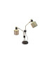 Riddle table lamp double Bert Frank black color front view