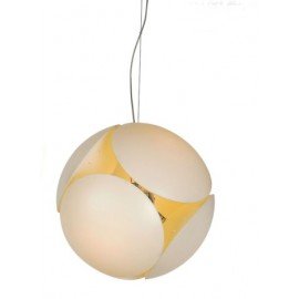 Bubble pendant lamp Foscarini yellow color side view