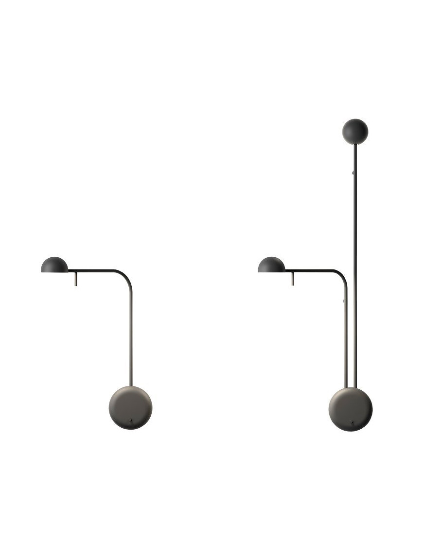 Pin Wall Lamp Vibia black color E / F