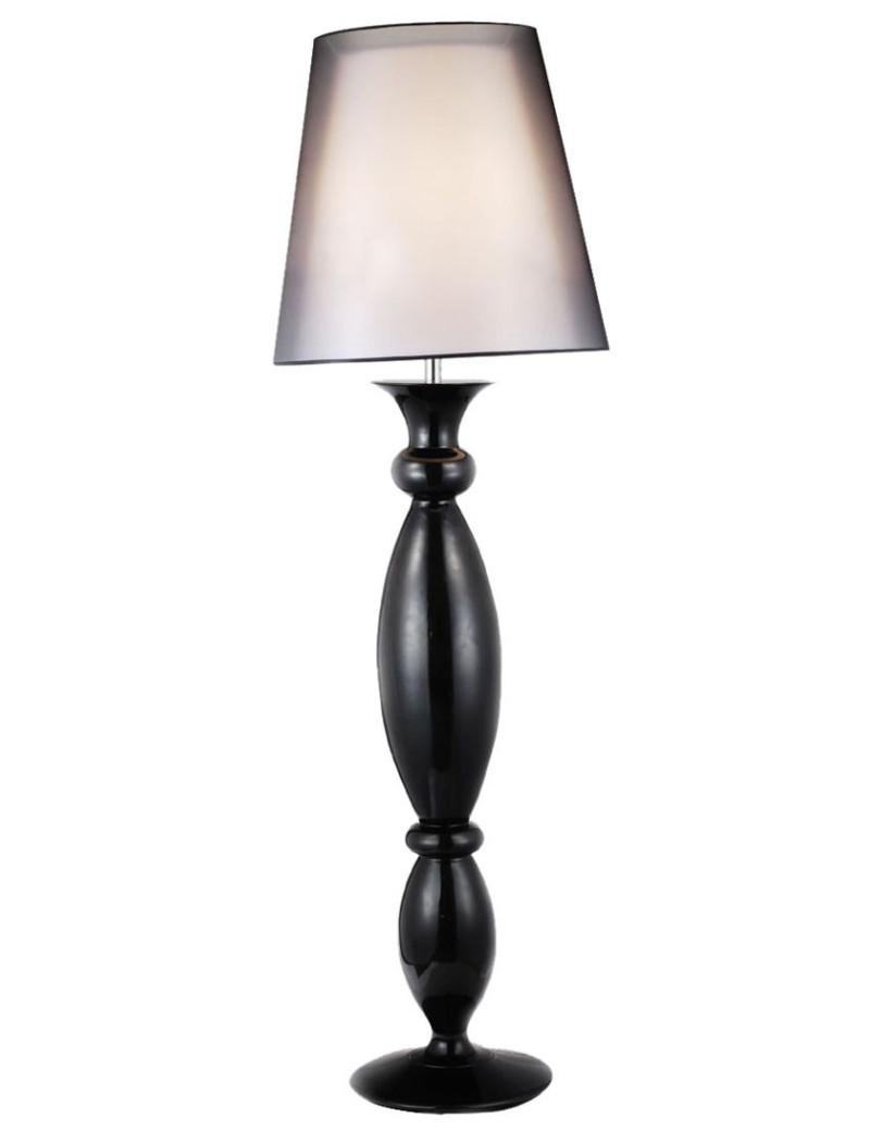 Clasica floor lamp Modiss white color front view Clasica floor lamp Modiss white color front view