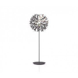 Coral floor lamp Pallucco black and white color front view