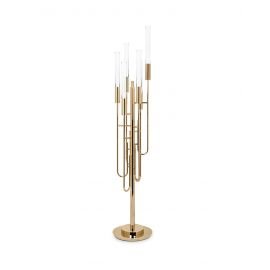 Gala Floor Lamp Luxxu brass/nickel color