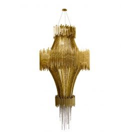 Scala Chandelier Luxxu gold color front view