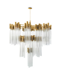 Burj Chandelier Luxxu brass color