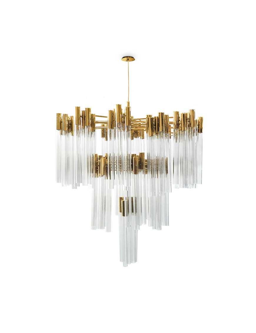 Burj Chandelier Luxxu brass color Burj Chandelier Luxxu brass color