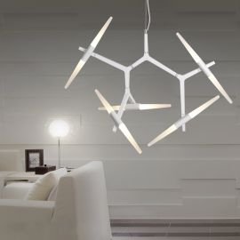 Roll and Hill Agnes LED Chandelier in white