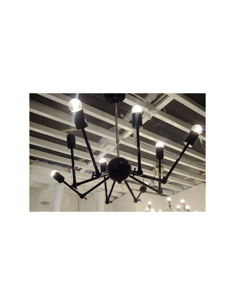  Octopus pendant lamp black color side view