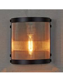 RH Riveted Mesh wall lamp