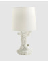 Bubbles table lamp Bosa white color front view