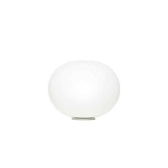 Glo ball Basic table lamp Flos white color front view