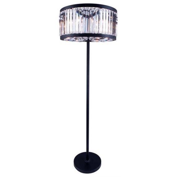Urban Classic Chelsea Crystal Floor, Floor Lamp With Shade And Crystals