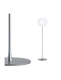 Glo Ball floor lamp Flos white color with detail