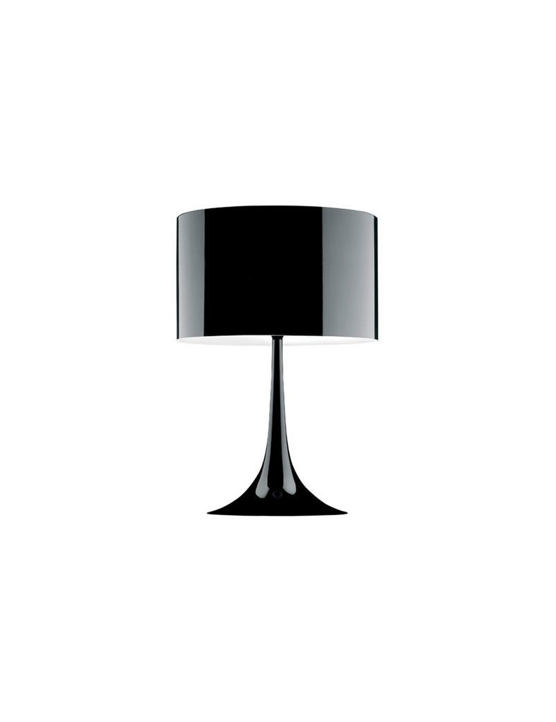 Spun table lamp Flos black color S front view Spun table lamp Flos black color S front view