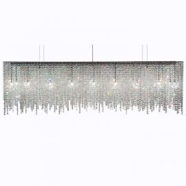 Linea Crystal Chandelier - Best Luxury Modern Lighting︱Woo lighting