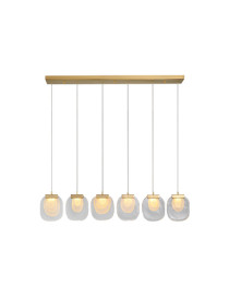 PAGET 6 LIGHT LINEAR LED CHANDELIER