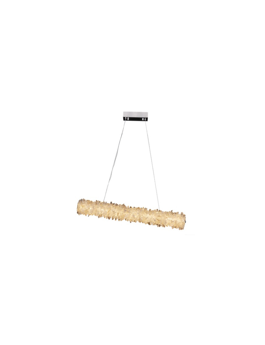 GEODE QUARTZ ROCK CRYSTAL LINEAR LED CHANDELIER GEODE QUARTZ ROCK CRYSTAL LINEAR LED CHANDELIER