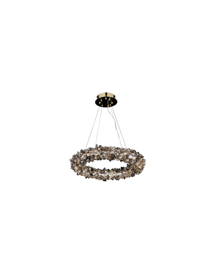 GEODE QUARTZ CRYSTAL ROUND LED CHANDELIER GEODE QUARTZ CRYSTAL ROUND LED CHANDELIER