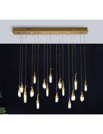 EGGPLANT LINEAR LED CHANDELIER