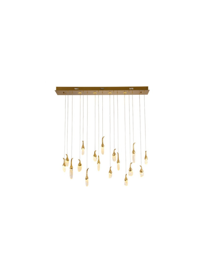 EGGPLANT LINEAR LED CHANDELIER