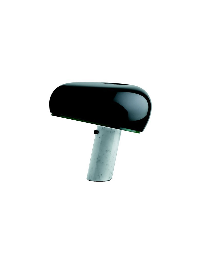 Snoopy table lamp Flos black color front view Snoopy table lamp Flos black color front view