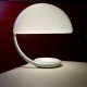 Serpente table lamp Martinelli Luce white color front view