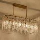 Cold Heart Ice Glass Rectangular Chandelier︱Top Luxury Woo lighting