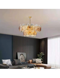 Lily Pad Glass Chandelier 2 tiers