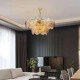 Lily Pad Glass Chandelier 2 tiers