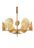 Lily Pad Brass Circular Pendant Lamp - Modern Lighting | Woo Lighting