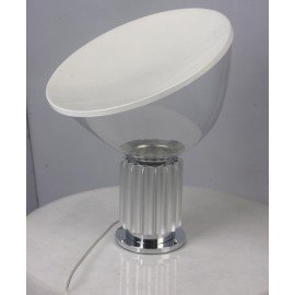 Taccia table lamp Flos silver color side view