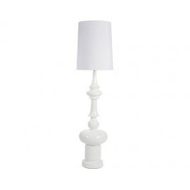 King floor lamp white color front view