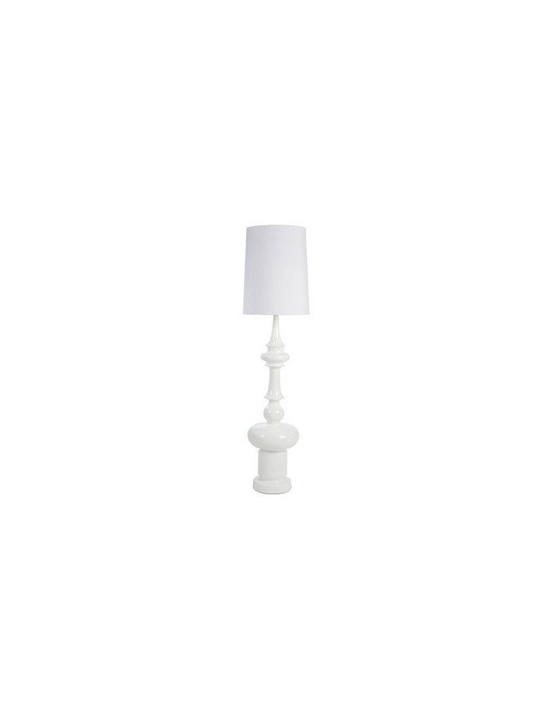 King floor lamp white color front view King floor lamp white color front view