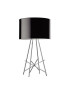 Ray T table lamp Flos black color front view