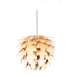 Leaf pinecone pendant lamp