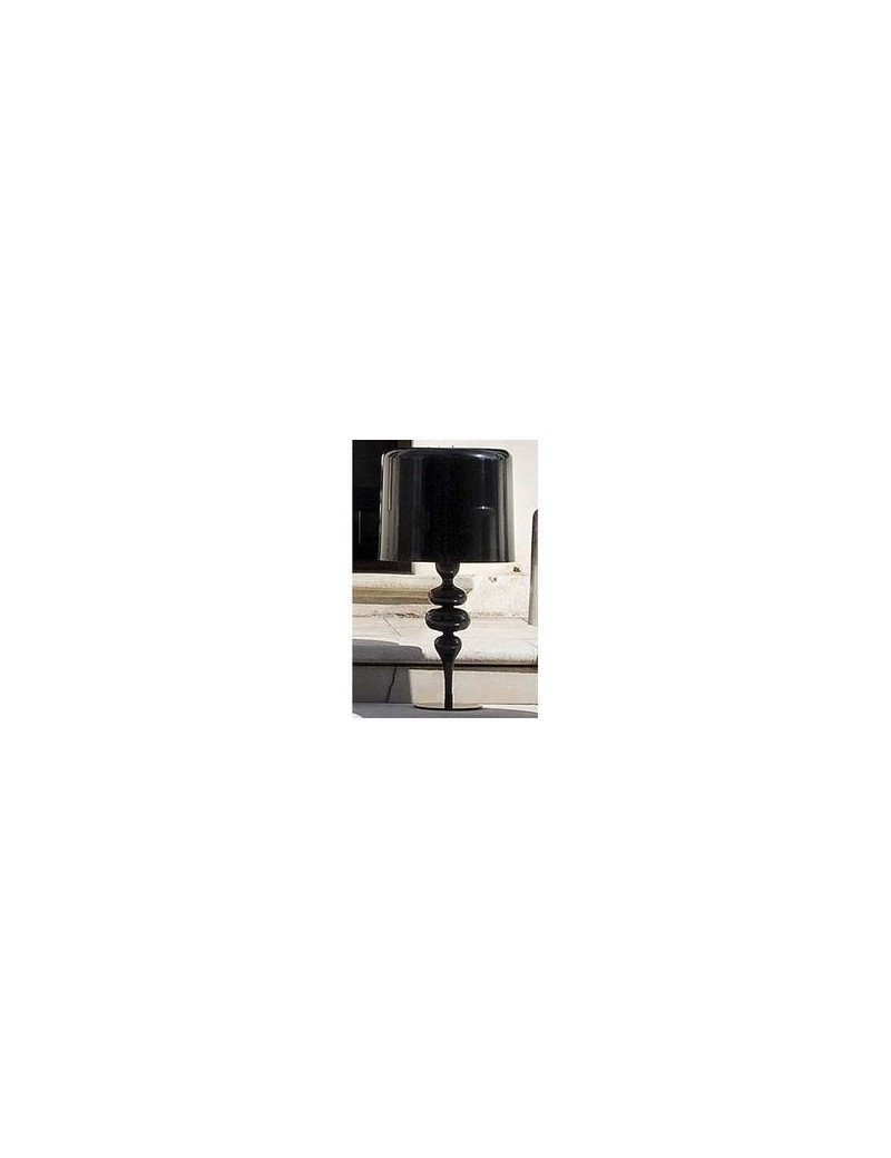 Eva table lamp Masiero black color front view Eva table lamp Masiero black color front view