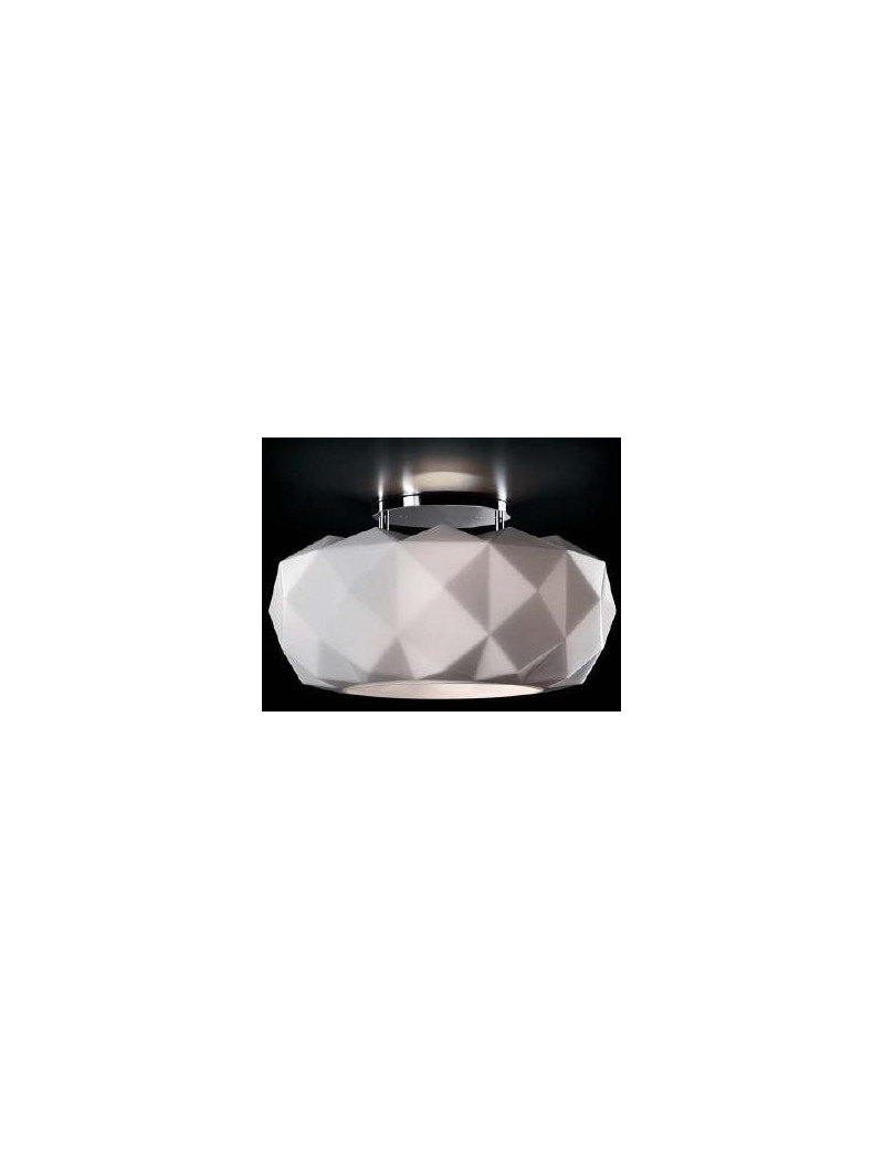 Deluxe ceiling lamp Murano Due white color front view Deluxe ceiling lamp Murano Due white color front view
