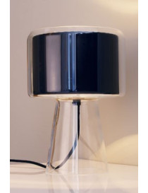 Mercer table lamp Marset black color Diam 18cm front view