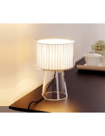 Mercer table lamp Marset white color Diam 18cm side view