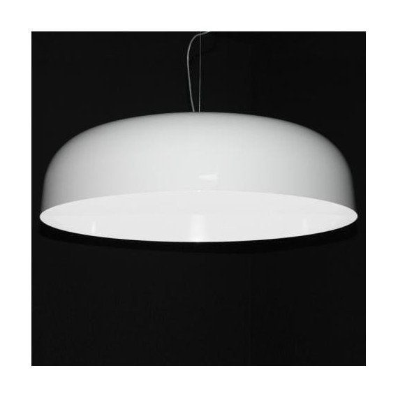 Canopy pendant lamp Oluce white color front view