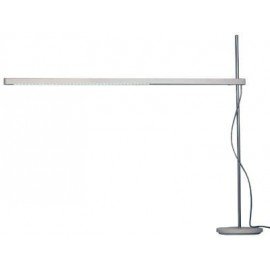 Talak LED table lamp Artemide silver color front view