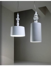 Alibababy pendant lamp Karman white color Diam 35cm / Diam 50cm