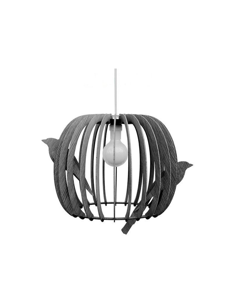 Llum pendant lamp black color Diam 40cm front view Llum pendant lamp black color Diam 40cm front view