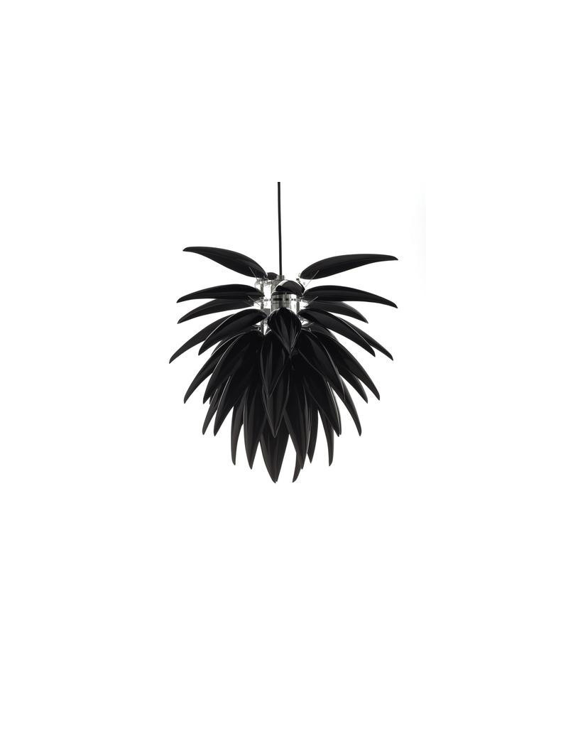Aloe Blossom pendant lamp black color front view Aloe Blossom pendant lamp black color front view