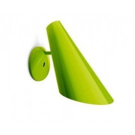 I.cono 0720 wall lamp Vibia green color front view