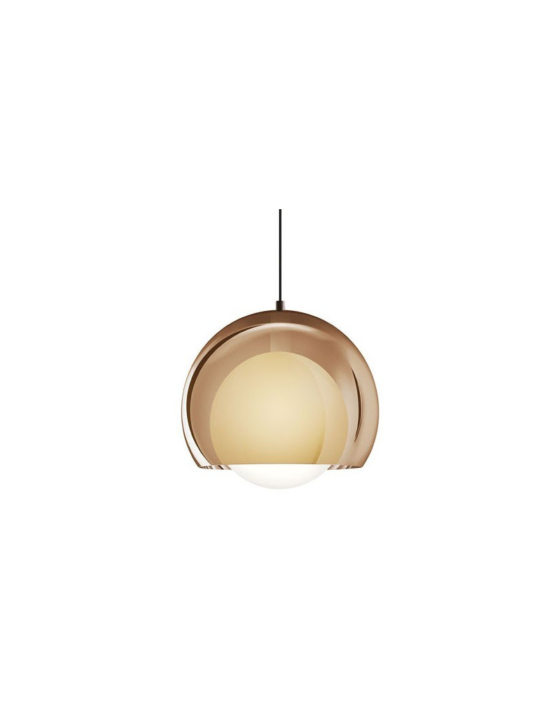 Sconfine Sfera pendant lamp Zumbotel smoked color front view Sconfine Sfera pendant lamp Zumbotel smoked color front view