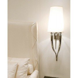 Brunilde wall lamp white color front view