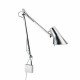 Kelvin Adjustable wall lamp Flos silver color front view