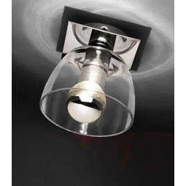 Serena design wall lamp Modiss transparent color side view