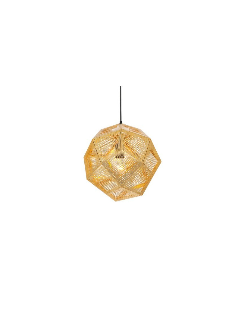 Etch pendant lamp Tom Dixon gold color front view