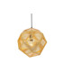 Etch pendant lamp Tom Dixon gold color front view